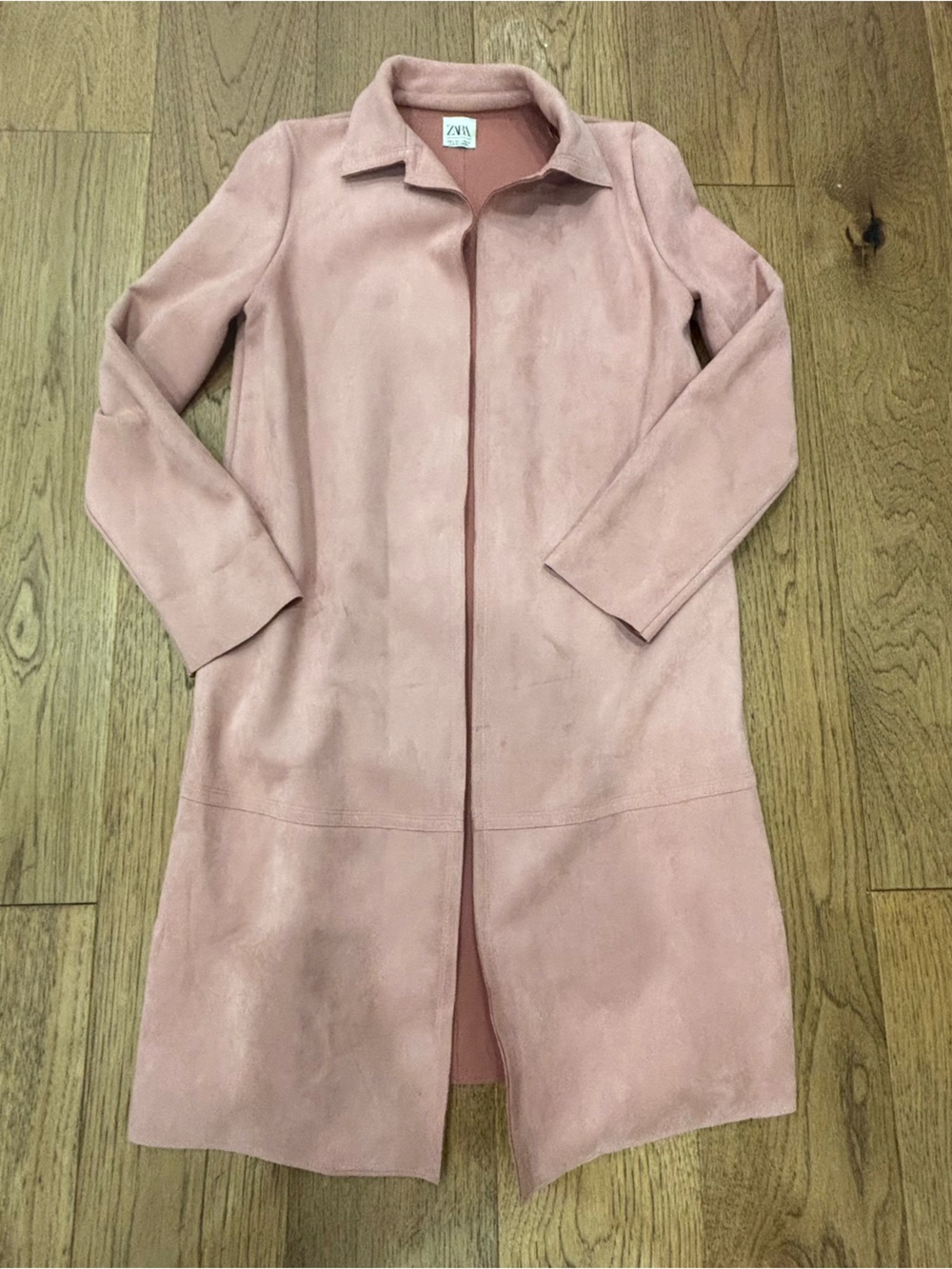 Zara Blush Pink Long Coat
